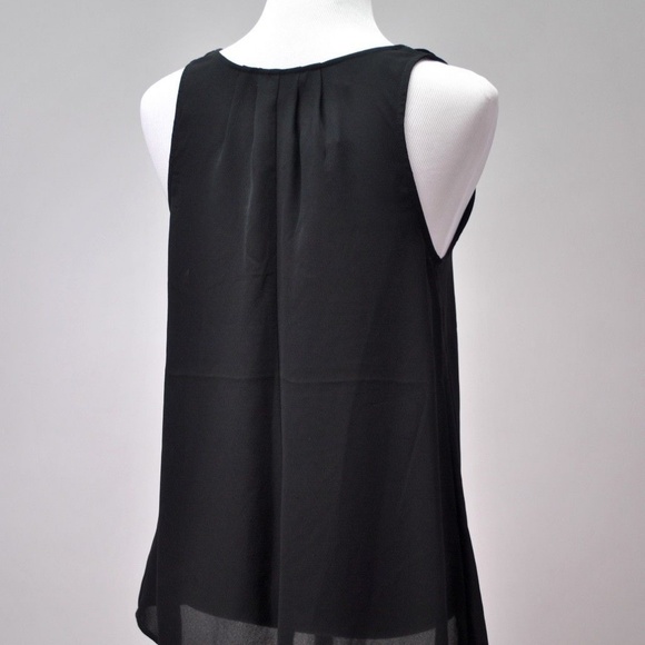 NWOT Express Black Fringe Tank Top - Picture 3 of 8